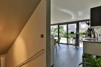 Küche/Küchenzeile in der Unterkunft Moderne DHH mit zwei Apartments