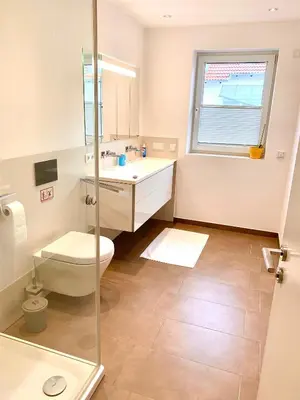 Ein Badezimmer in der Unterkunft Zimmer Ingolstadt Süd gute Busverbindung HBF, Stadt, Airbus & Audi