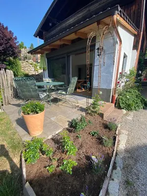 Ein Garten an der Unterkunft Ferienwohnung Witt