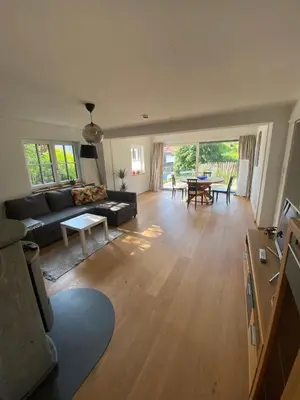 Ein Sitzbereich in der Unterkunft Ferienwohnung Witt