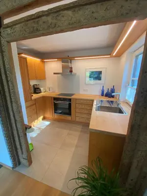 Küche/Küchenzeile in der Unterkunft Ferienwohnung Witt