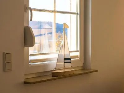 Ein Badezimmer in der Unterkunft Lüftenblick - 2 Ferienwohnungen am Starnberger See, mit Terrasse oder Balkon, Weitblick, Sauna, Kamin, E-Ladestation
