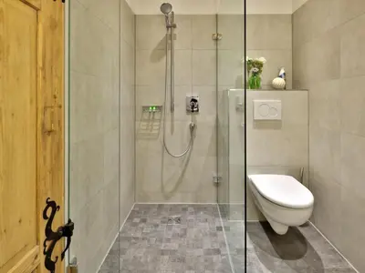 Ein Badezimmer in der Unterkunft 