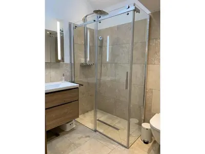Ein Badezimmer in der Unterkunft Bergblick Prien Comfortable holiday residence