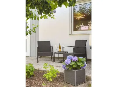 Ein Garten an der Unterkunft Bergblick Prien Comfortable holiday residence