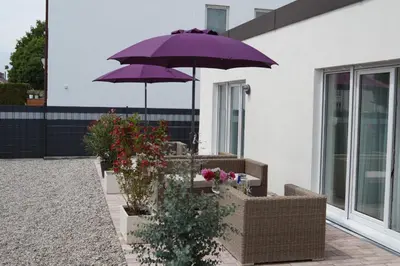 Ein Garten an der Unterkunft Augusta-Refugium