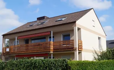 Das Gebäude in dem sich die Ferienwohnung befindet