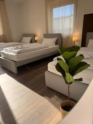 Ein Bett oder Betten in einem Zimmer der Unterkunft Bavaria Home - no 5
