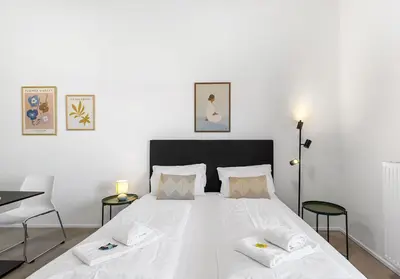Ein Bett oder Betten in einem Zimmer der Unterkunft Moderne Apartments mit Küche, WLAN & Parkplatz - ruhige Lage