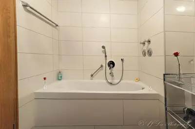 Ein Badezimmer in der Unterkunft Fewo Amelie