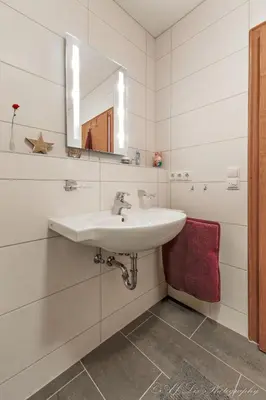 Ein Badezimmer in der Unterkunft Fewo Amelie