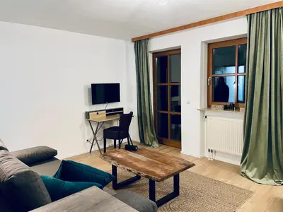 TV/Unterhaltungsangebot in der Unterkunft Osterurlaub im Alpenidyll für 4 mit Sonnenterrasse