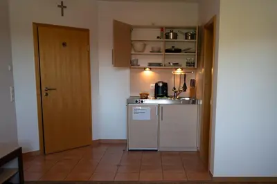 Küche/Küchenzeile in der Unterkunft Gästehaus Roming