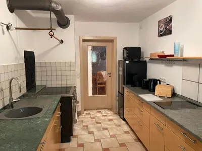 Küche/Küchenzeile in der Unterkunft Zum Fröhlich