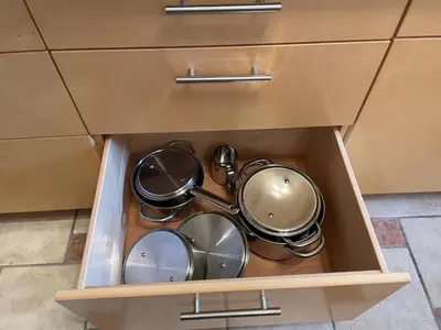Küche/Küchenzeile in der Unterkunft Zum Fröhlich