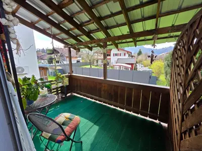 Ein Balkon oder eine Terrasse in der Unterkunft Ferienwohnung Erika
