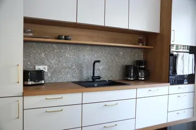 Küche/Küchenzeile in der Unterkunft Ferienhaus Laurentius für 12 Personen in Ohlstadt