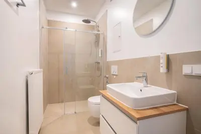 Ein Badezimmer in der Unterkunft Homaris Apartments Isartor