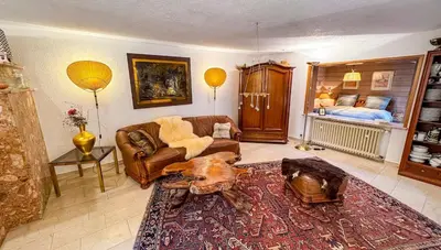 Ein Bett oder Betten in einem Zimmer der Unterkunft Stadtgarten Oase