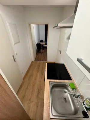 Küche/Küchenzeile in der Unterkunft Apartments Haar