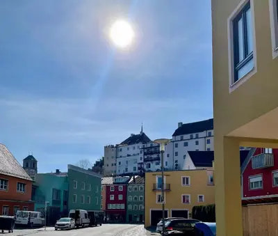 Das Gebäude in dem sich die Ferienwohnung befindet
