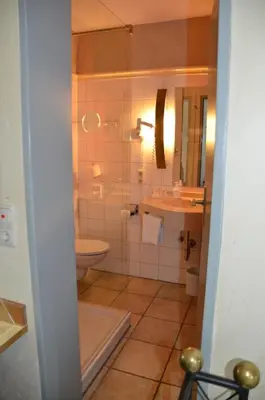 Ein Badezimmer in der Unterkunft Gasthaus Gästekiste