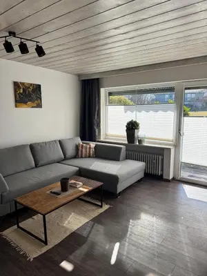Ein Sitzbereich in der Unterkunft Wohnung `Bergblick`, 2 Zi, 4 Pers, EG mit Terrasse