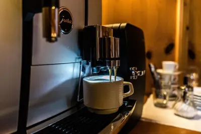 Kaffee-/Teezubehör in der Unterkunft Gästehaus Zugspitz - Zimmer ohne Verpflegung