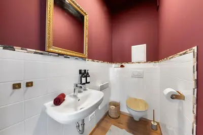 Ein Badezimmer in der Unterkunft Liebelei Miesbach Boutique Apartment - 2 Min zum Bahnhof, eigener Parkplatz