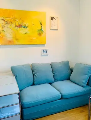Ein Sitzbereich in der Unterkunft Munich Maisonette