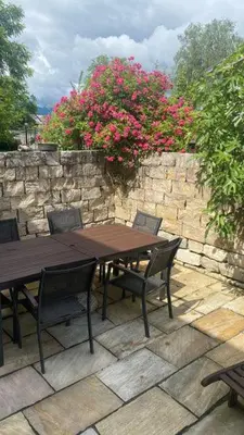 Ein Garten an der Unterkunft Appartment Kuschelecke