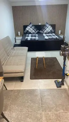 Ein Sitzbereich in der Unterkunft Appartment Kuschelecke