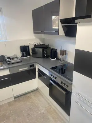 Küche/Küchenzeile in der Unterkunft Appartment Kuschelecke
