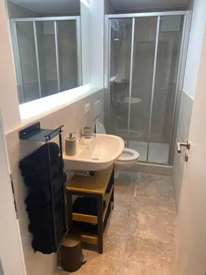 Ein Badezimmer in der Unterkunft Appartment Kuschelecke