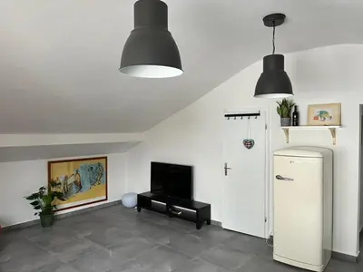 Küche/Küchenzeile in der Unterkunft Helle Loft in guter Lage