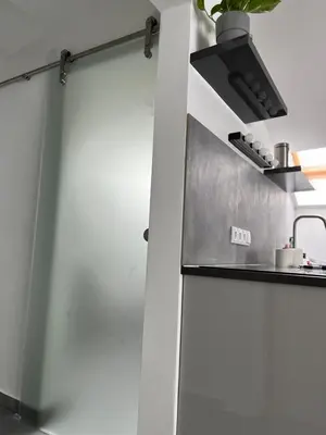 Küche/Küchenzeile in der Unterkunft Helle Loft in guter Lage
