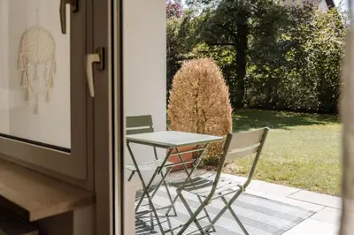 Ein Garten an der Unterkunft Apartment mit Terrasse & Parkplatz in Bad Wörishofen - Skyrise
