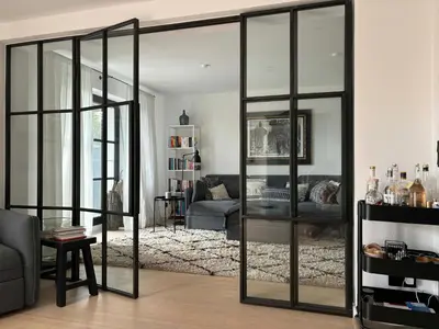 Ein Sitzbereich in der Unterkunft Alz-Apartment