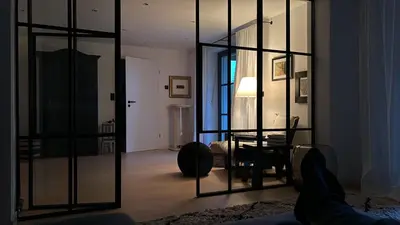 Ein Sitzbereich in der Unterkunft Alz-Apartment