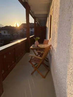 Ein Balkon oder eine Terrasse in der Unterkunft Haus Schönblick