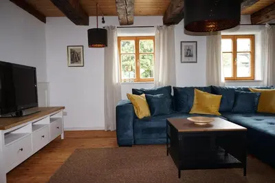 TV/Unterhaltungsangebot in der Unterkunft Ferienwohnung in der Alten Mühle Kirchdorf