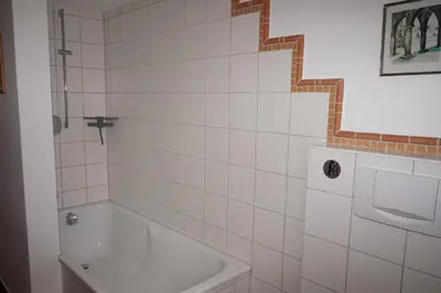 Ein Badezimmer in der Unterkunft Ferienwohnung in der Alten Mühle Kirchdorf