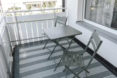 Ein Balkon oder eine Terrasse in der Unterkunft Apartment mit Küche & Balkon in Bad Wörishofen - Skyrise