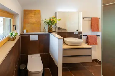 Ein Badezimmer in der Unterkunft Ferienwohnungen Aying