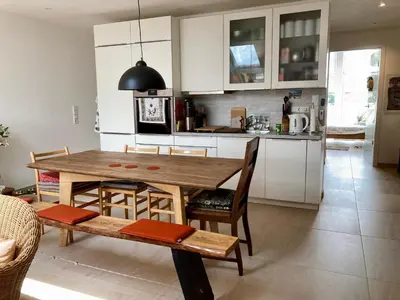 Küche/Küchenzeile in der Unterkunft Ferienwohnung Stefanie