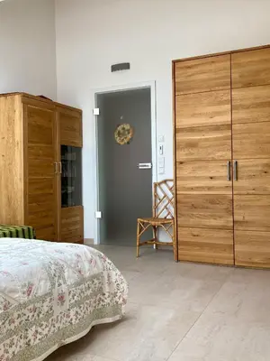 Ein Bett oder Betten in einem Zimmer der Unterkunft Ferienwohnung Stefanie