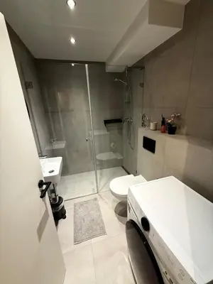 Ein Badezimmer in der Unterkunft Schönes Apartment an der Isar