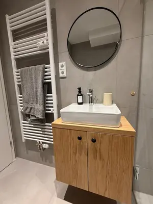 Ein Badezimmer in der Unterkunft Schönes Apartment an der Isar