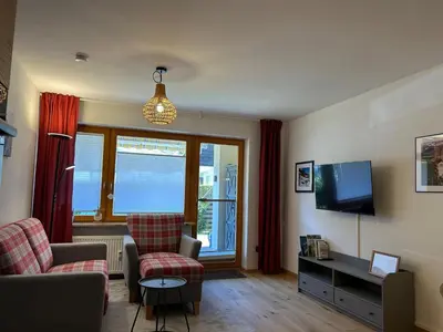 TV/Unterhaltungsangebot in der Unterkunft Ferienwohnung Lieblingsplatzl mit Garten