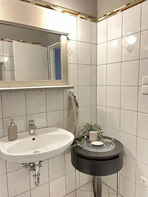 Ein Badezimmer in der Unterkunft Happy Künstlerflair